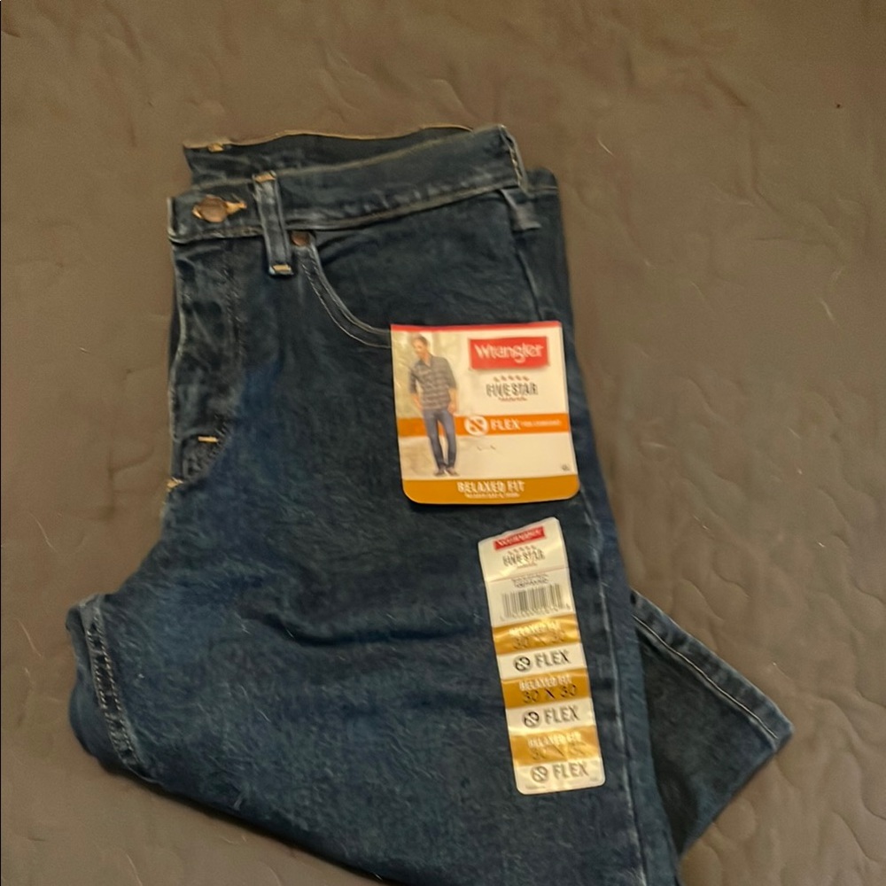 Wrangler Blue Relaxed Jeans Classic Denim
